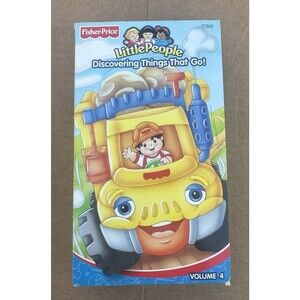 Fisher-Price Little People Vol 4 Things That Go VHS 2002 Kids Children Video